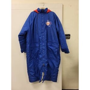 Apex One Texas Rangers Gore-Tex Coat XXL Full Length MLB Baseball Jacket Blue